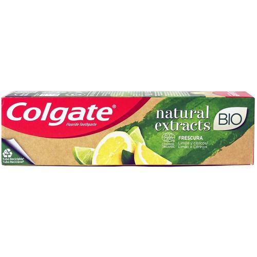 Colgate Natural Extracts Bio Lemon & Citrus Toothpaste Οδοντόκρεμα με Εκχύλισμα Λεμονιού & Εσπεριδοειδών Βιολογικής Προέλευσης 75ml